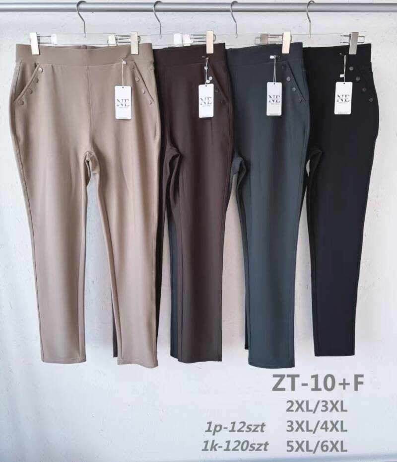 Leginsy damskie Roz 2XL-6XL,1 kolor Paczka 12 szt